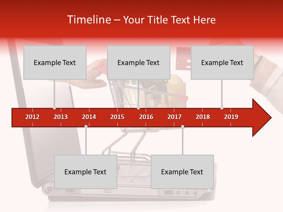 Metallic Basket Shop PowerPoint Template