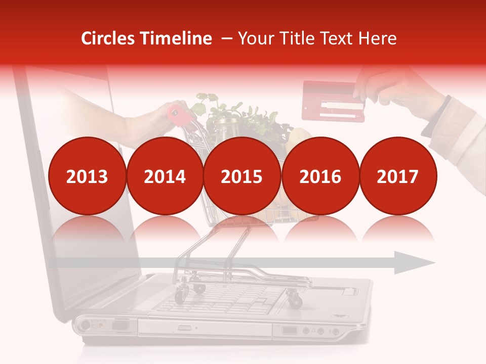 Metallic Basket Shop PowerPoint Template