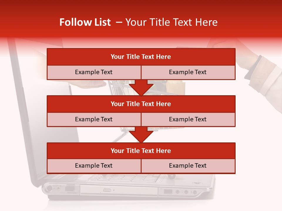 Metallic Basket Shop PowerPoint Template
