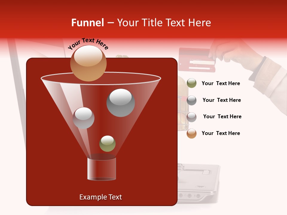 Metallic Basket Shop PowerPoint Template