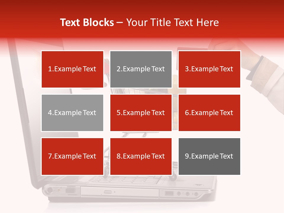 Metallic Basket Shop PowerPoint Template