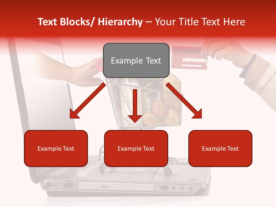 Metallic Basket Shop PowerPoint Template