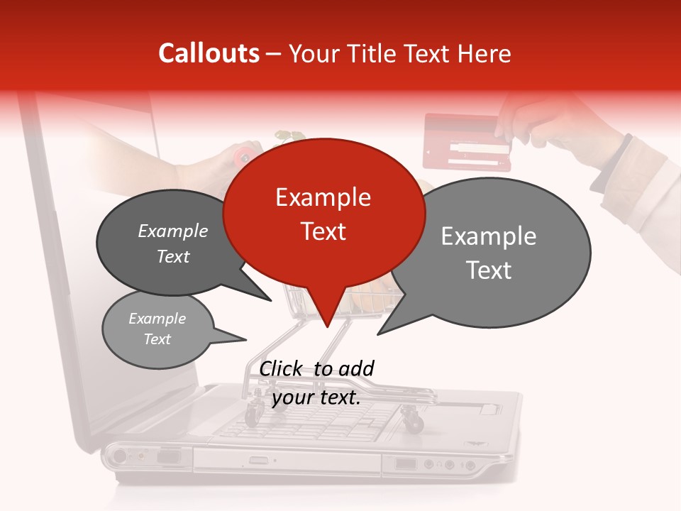 Metallic Basket Shop PowerPoint Template