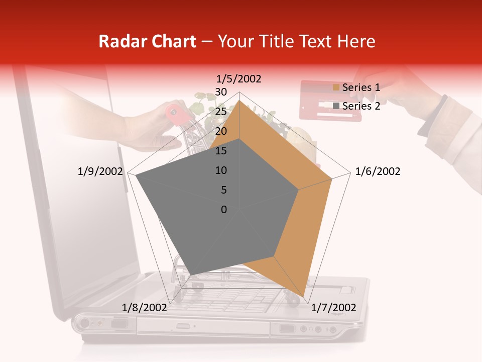 Metallic Basket Shop PowerPoint Template