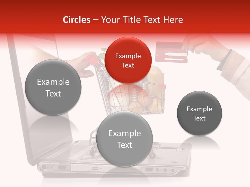 Metallic Basket Shop PowerPoint Template