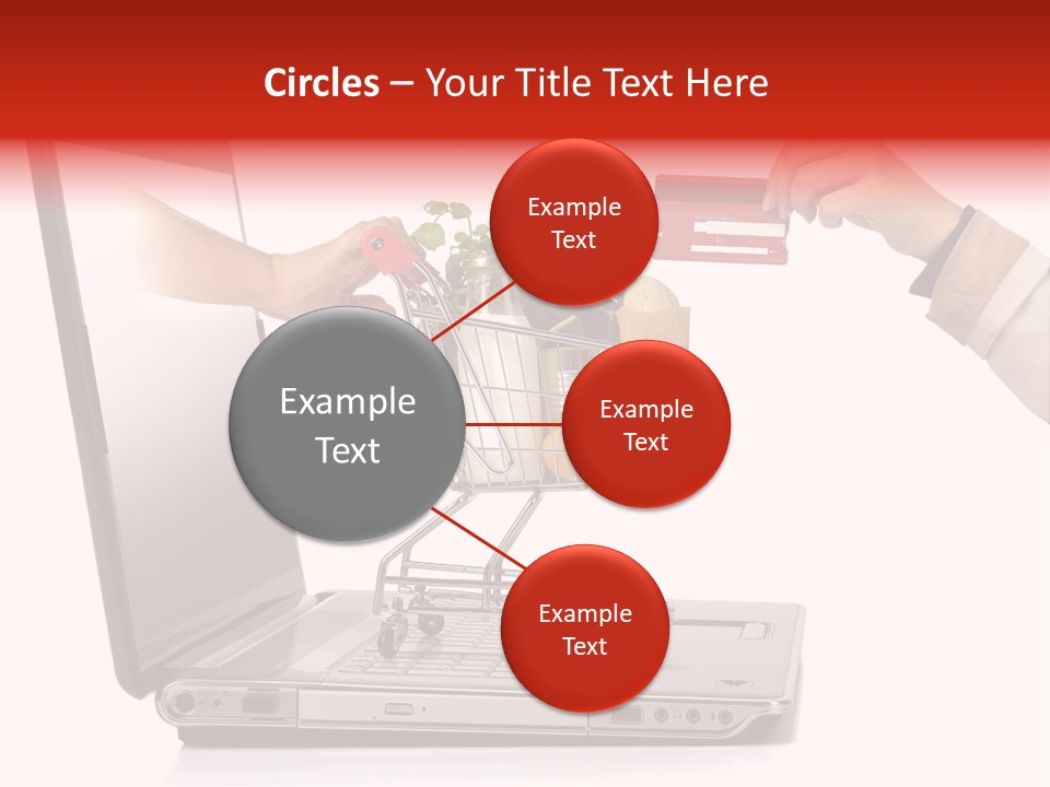 Metallic Basket Shop PowerPoint Template