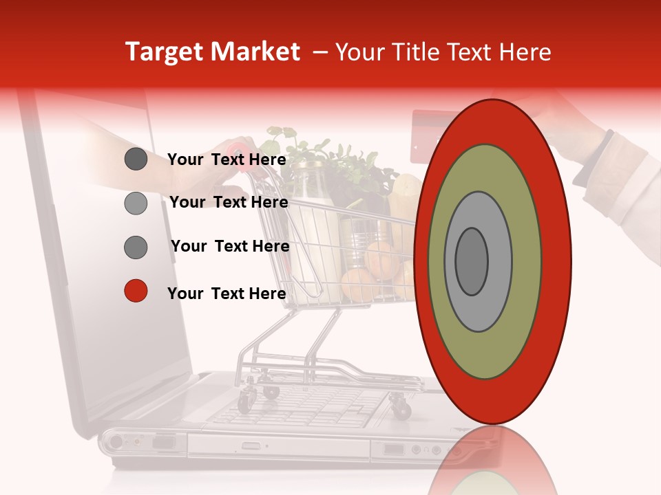 Metallic Basket Shop PowerPoint Template