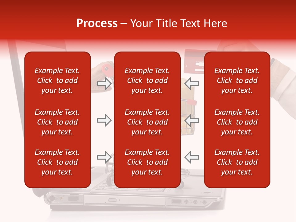 Metallic Basket Shop PowerPoint Template