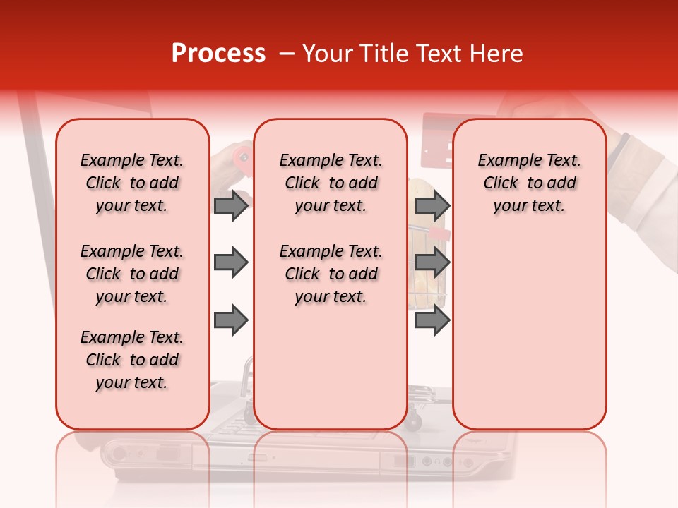 Metallic Basket Shop PowerPoint Template