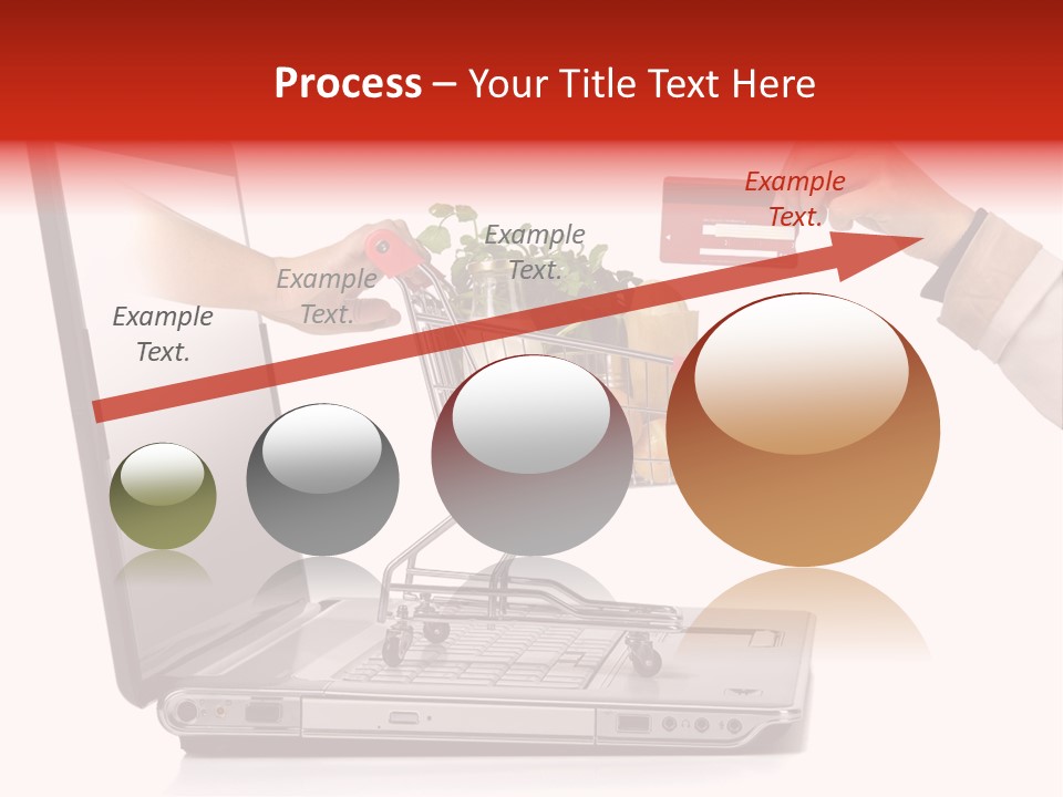 Metallic Basket Shop PowerPoint Template