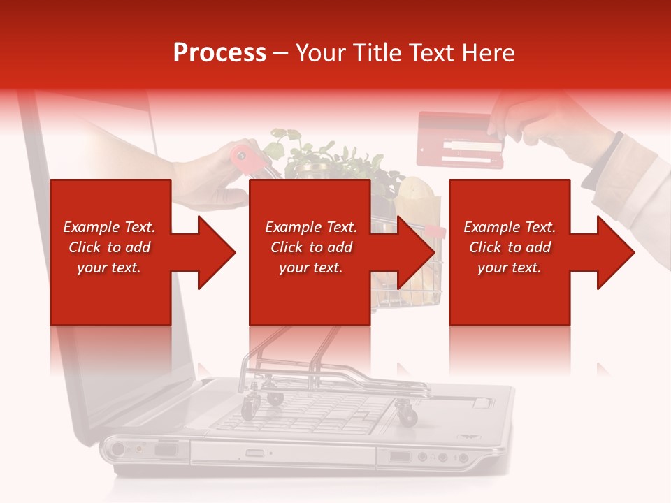 Metallic Basket Shop PowerPoint Template