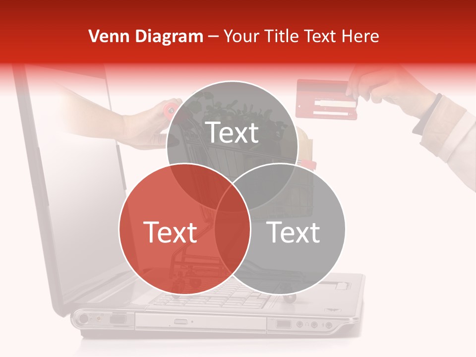 Metallic Basket Shop PowerPoint Template