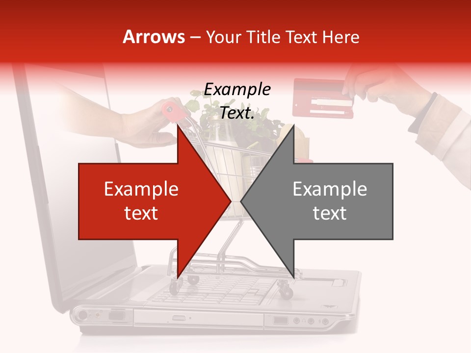 Metallic Basket Shop PowerPoint Template