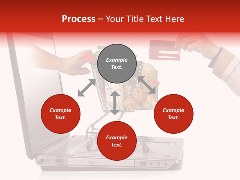 Metallic Basket Shop PowerPoint Template