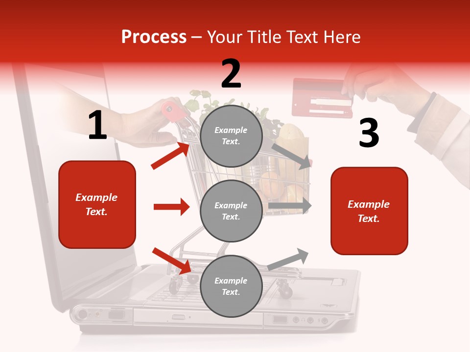 Metallic Basket Shop PowerPoint Template