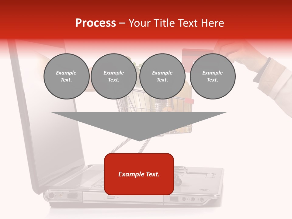 Metallic Basket Shop PowerPoint Template