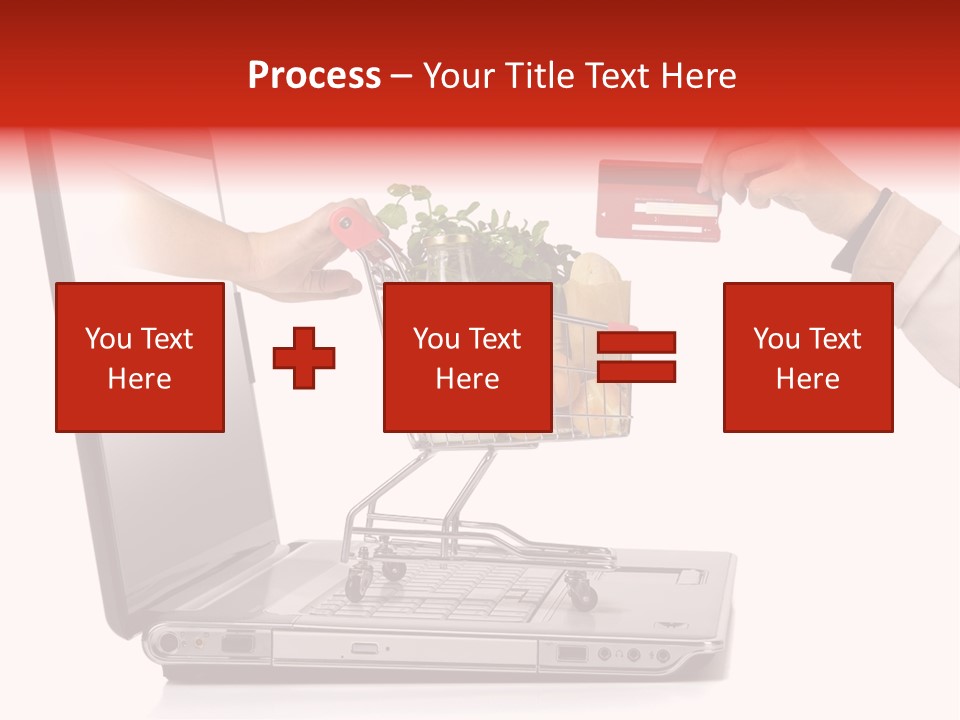 Metallic Basket Shop PowerPoint Template