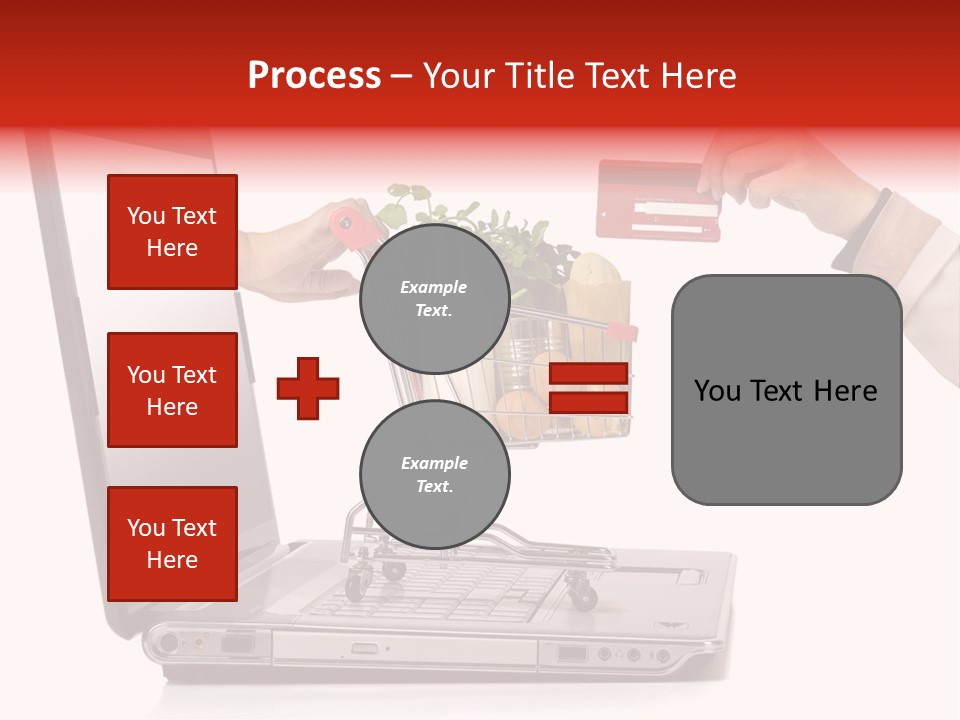 Metallic Basket Shop PowerPoint Template