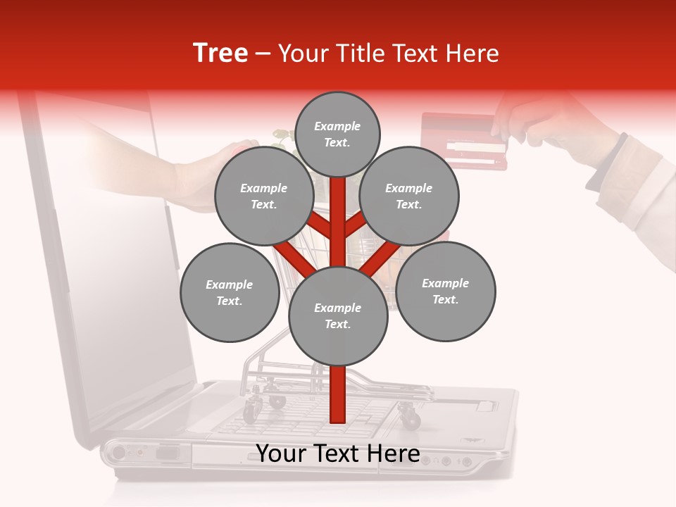 Metallic Basket Shop PowerPoint Template