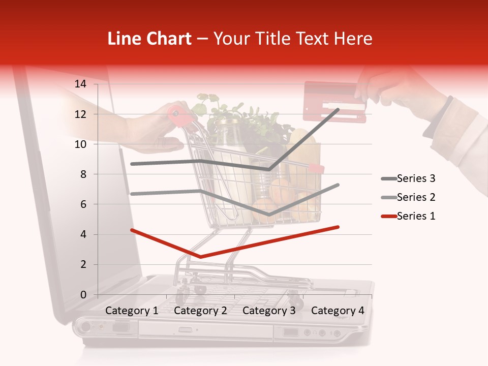 Metallic Basket Shop PowerPoint Template