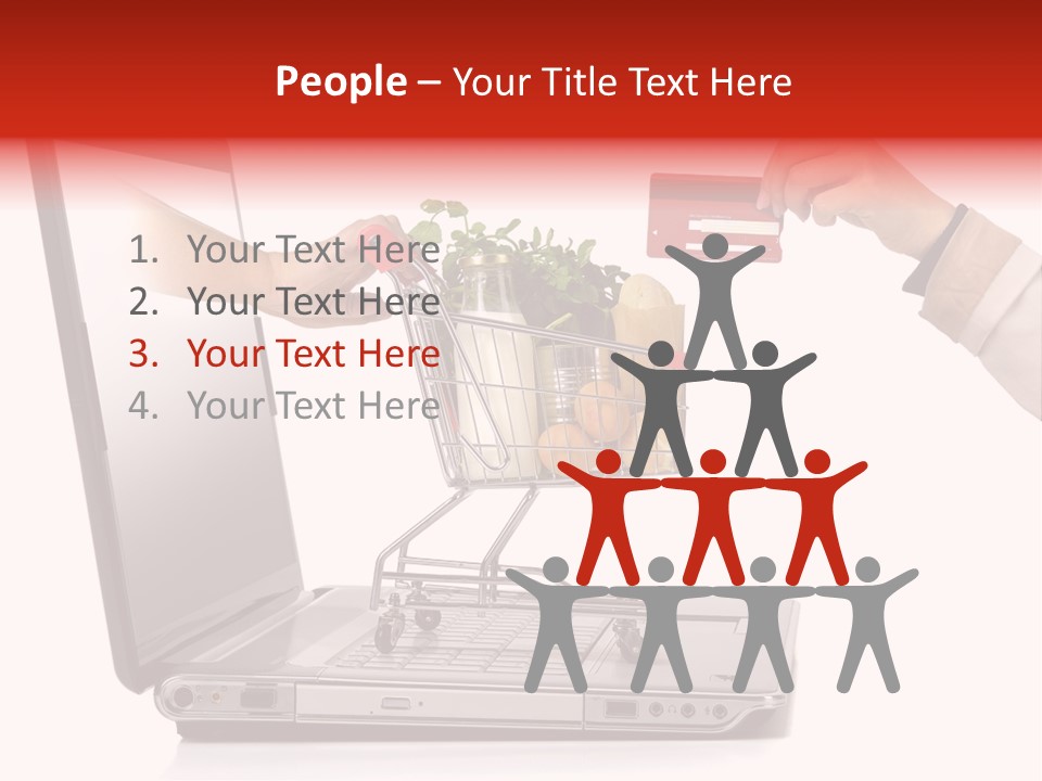 Metallic Basket Shop PowerPoint Template