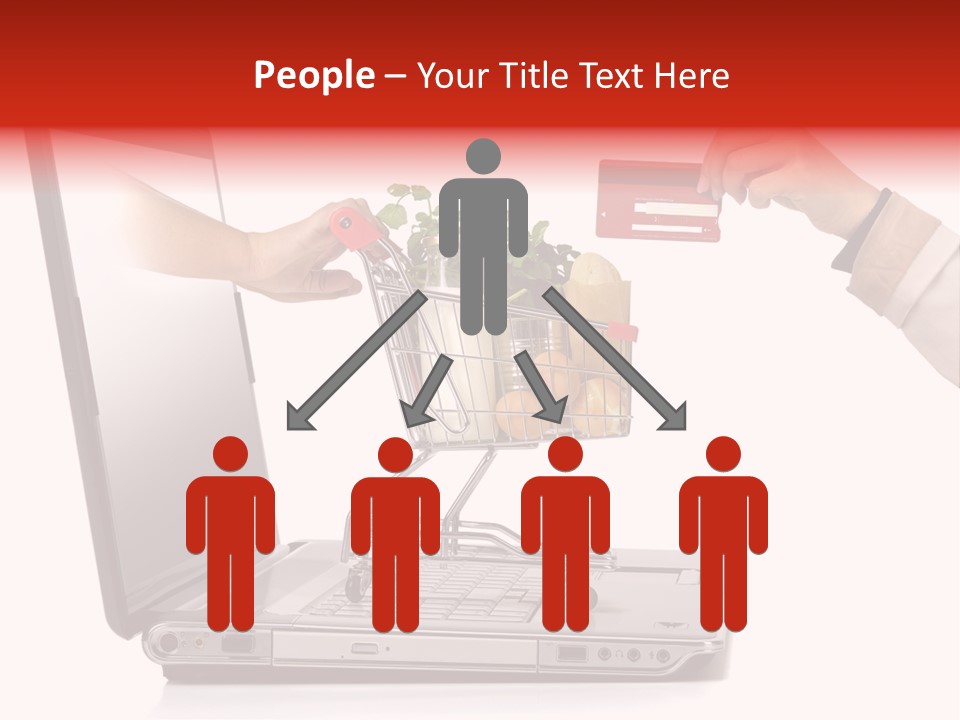 Metallic Basket Shop PowerPoint Template