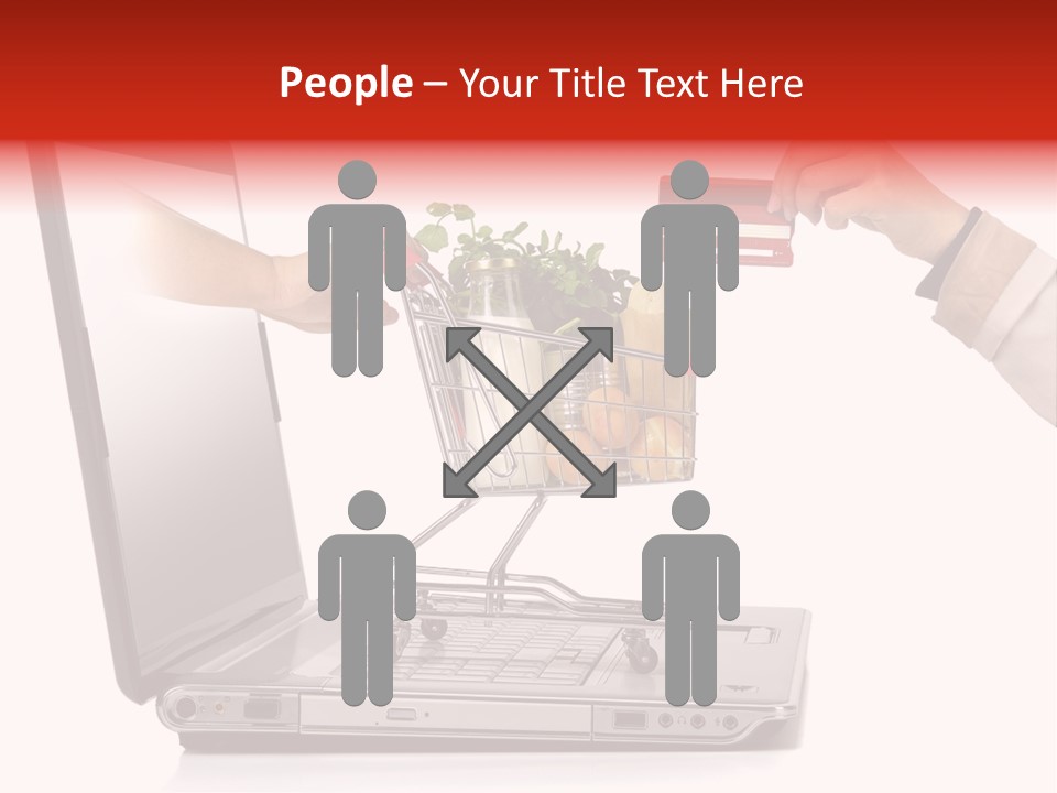 Metallic Basket Shop PowerPoint Template