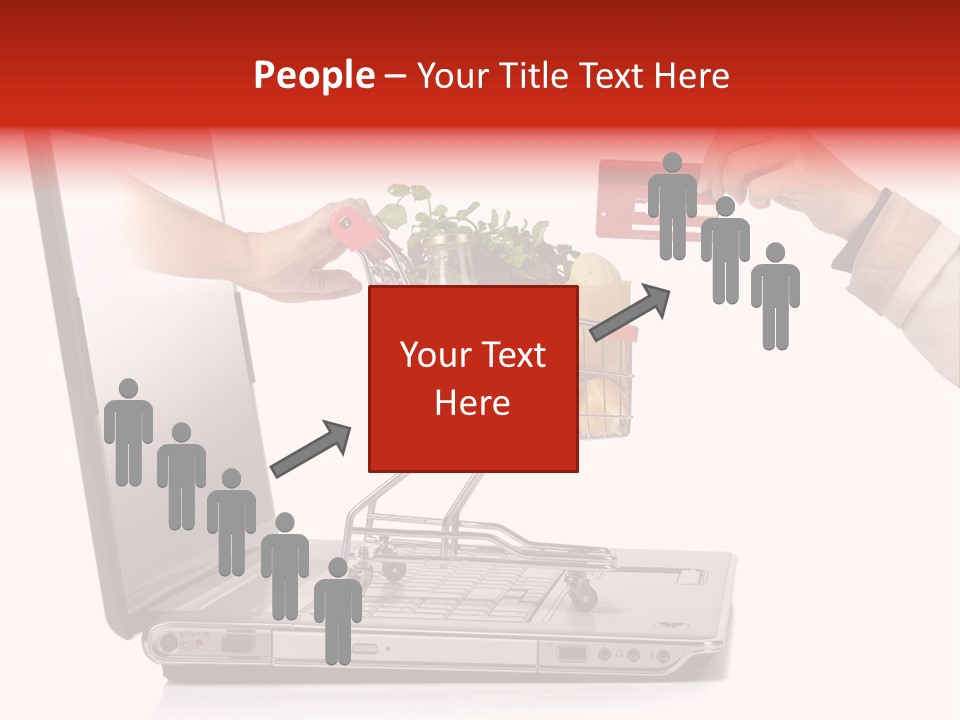 Metallic Basket Shop PowerPoint Template