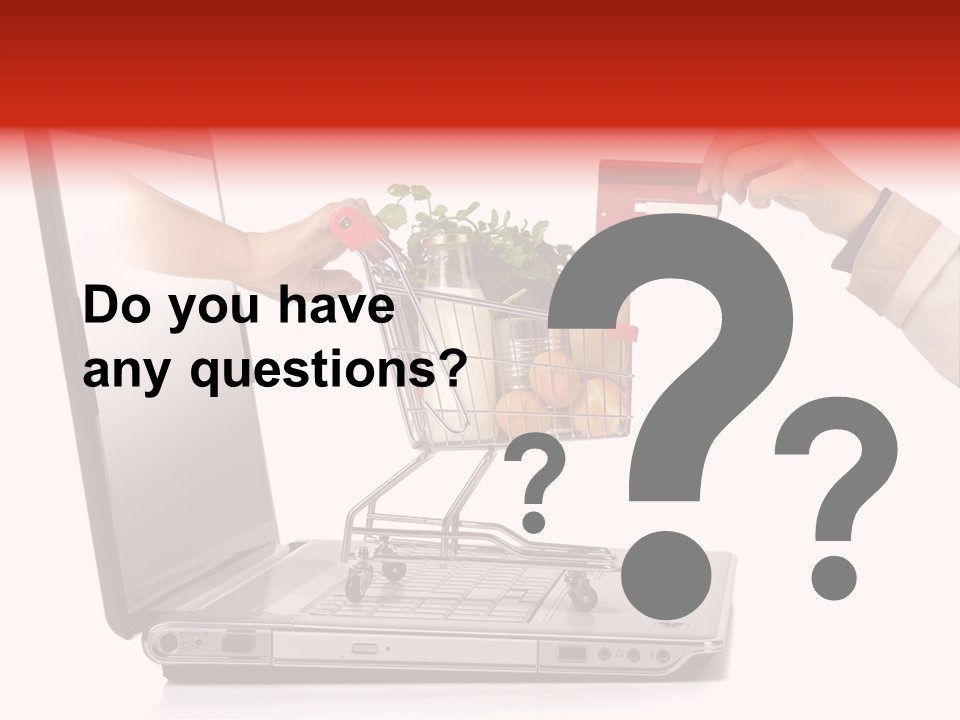 Metallic Basket Shop PowerPoint Template