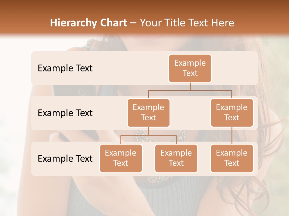 Wireless Girl Carefree PowerPoint Template