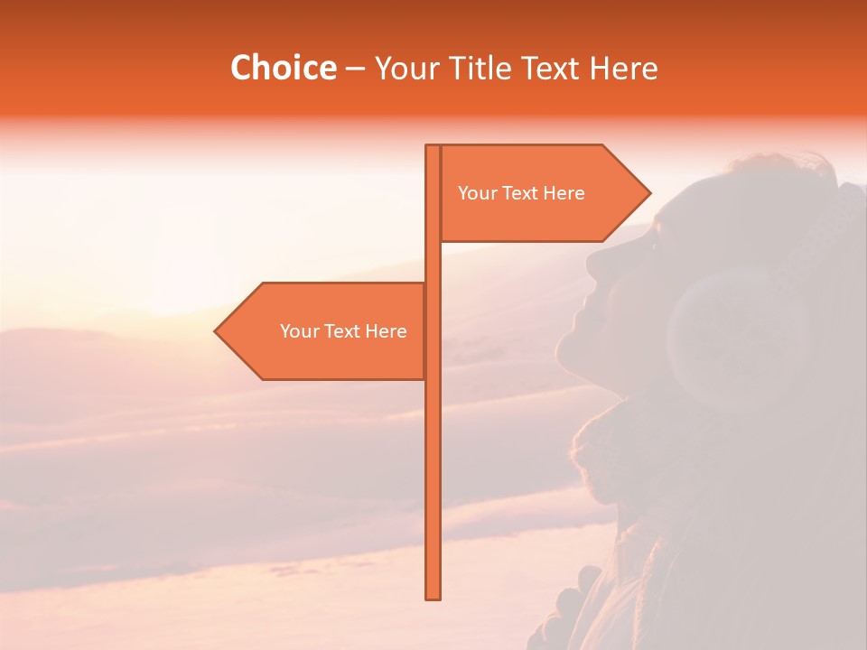 Winter Earmuff Young PowerPoint Template