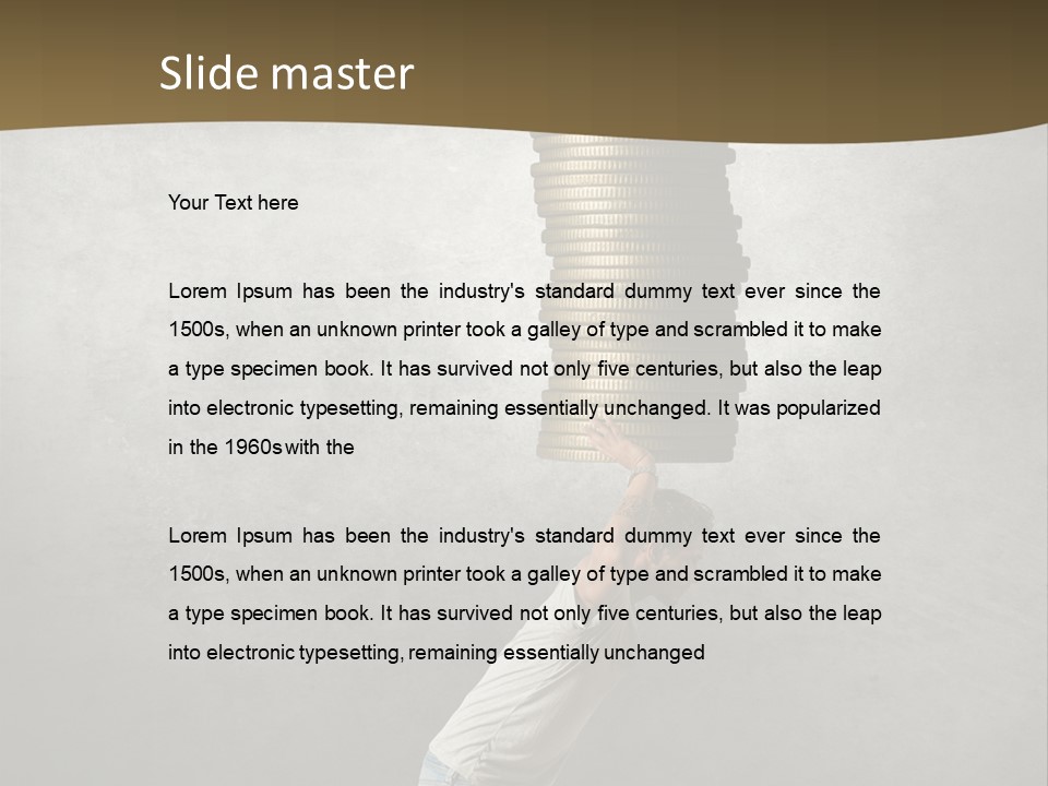 Coins Giving Invest PowerPoint Template