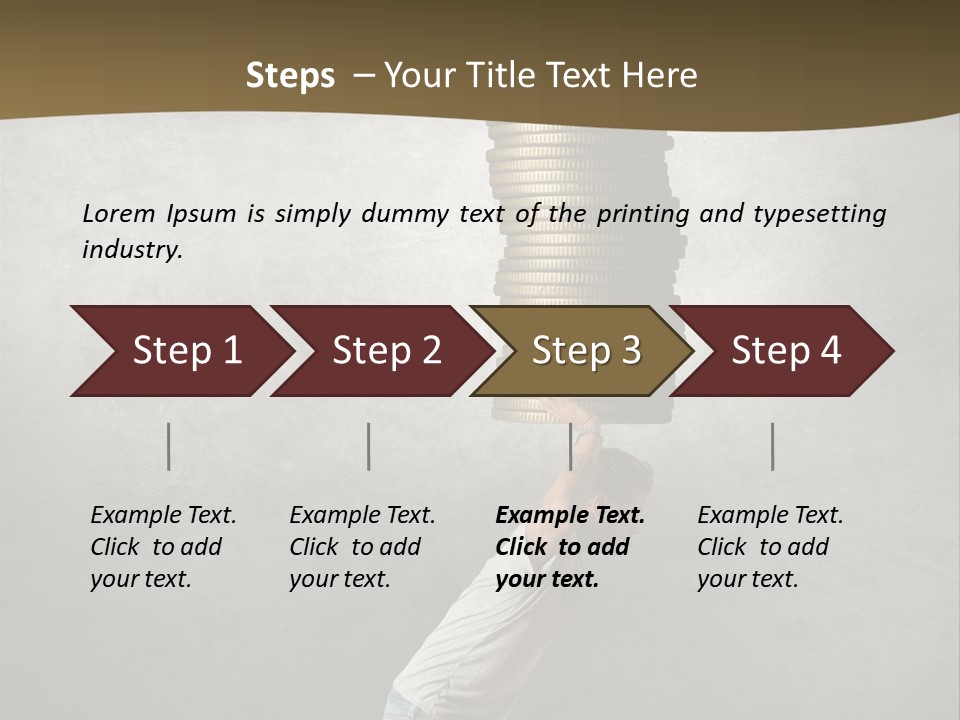 Coins Giving Invest PowerPoint Template