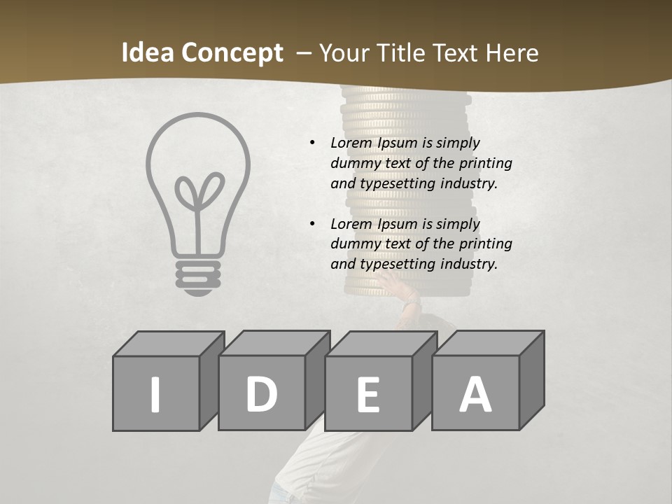 Coins Giving Invest PowerPoint Template