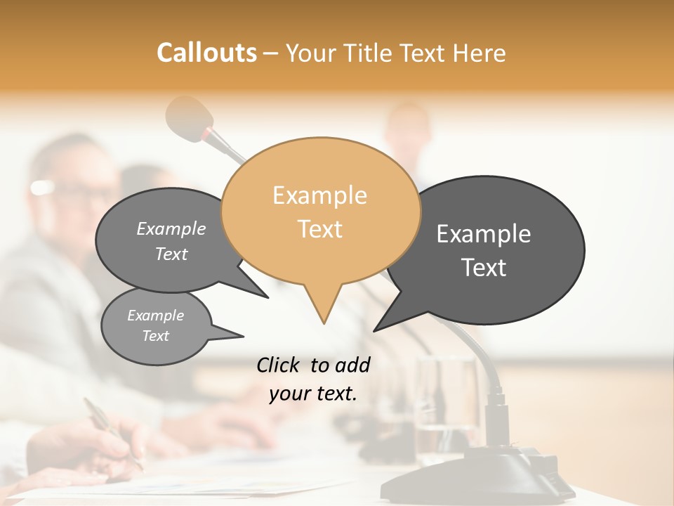 Communicate Hand Campaign PowerPoint Template