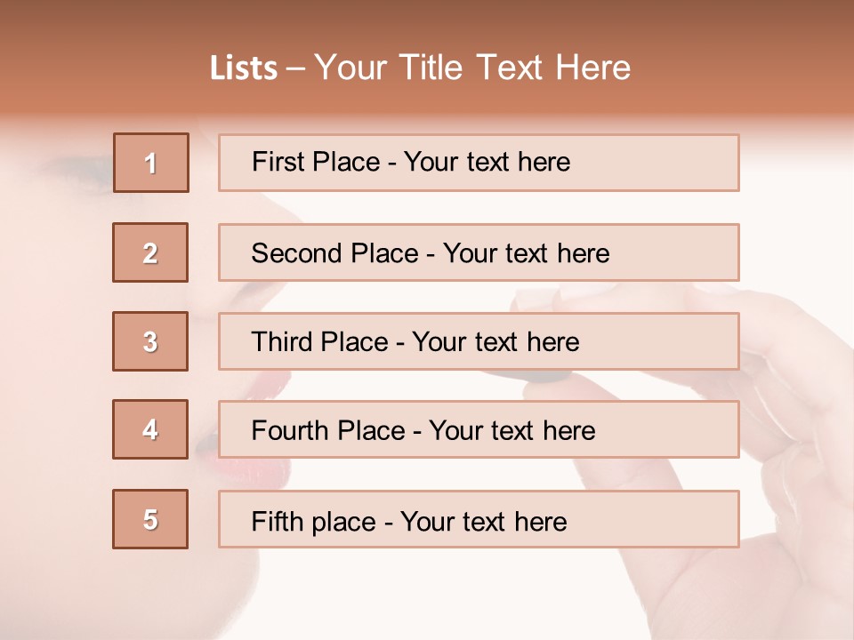 Face Young Supplement PowerPoint Template