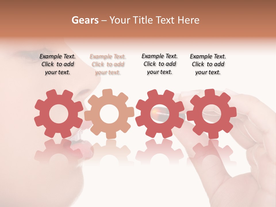 Face Young Supplement PowerPoint Template