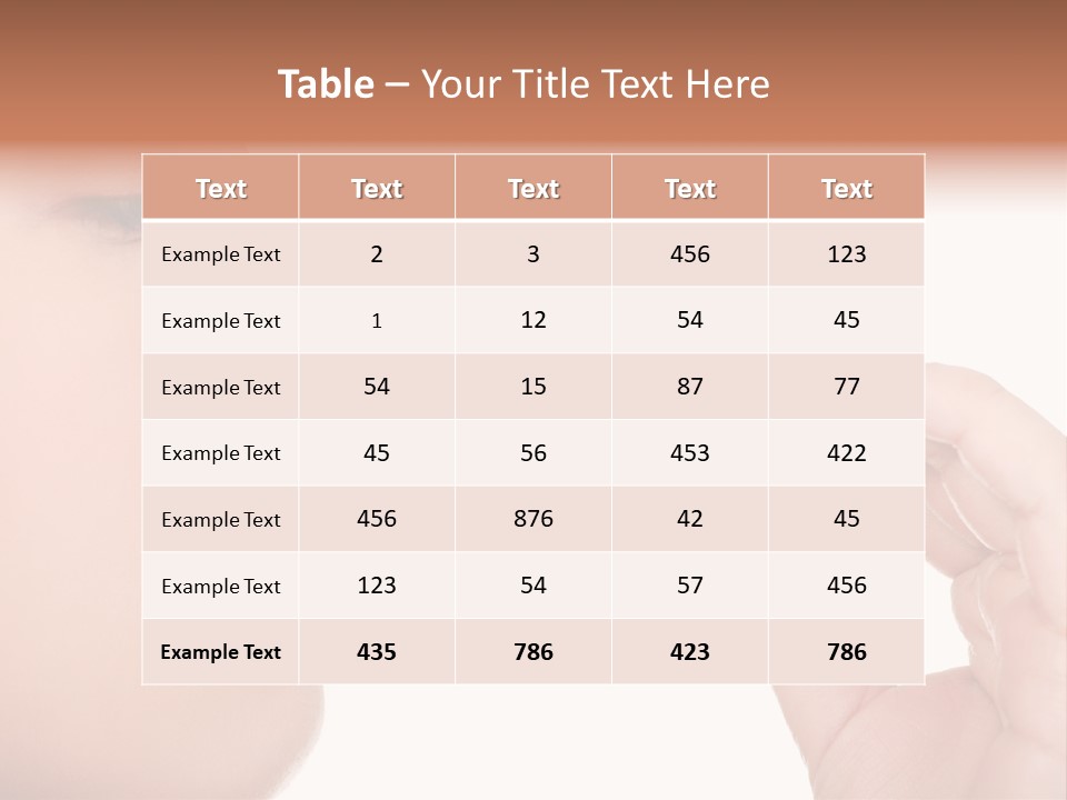 Face Young Supplement PowerPoint Template