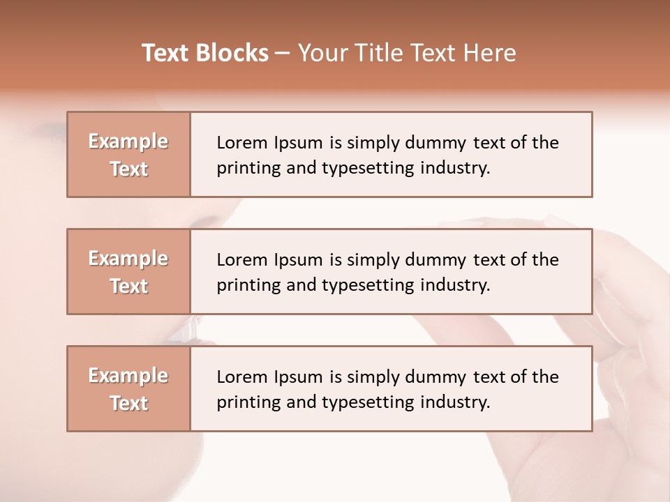 Face Young Supplement PowerPoint Template