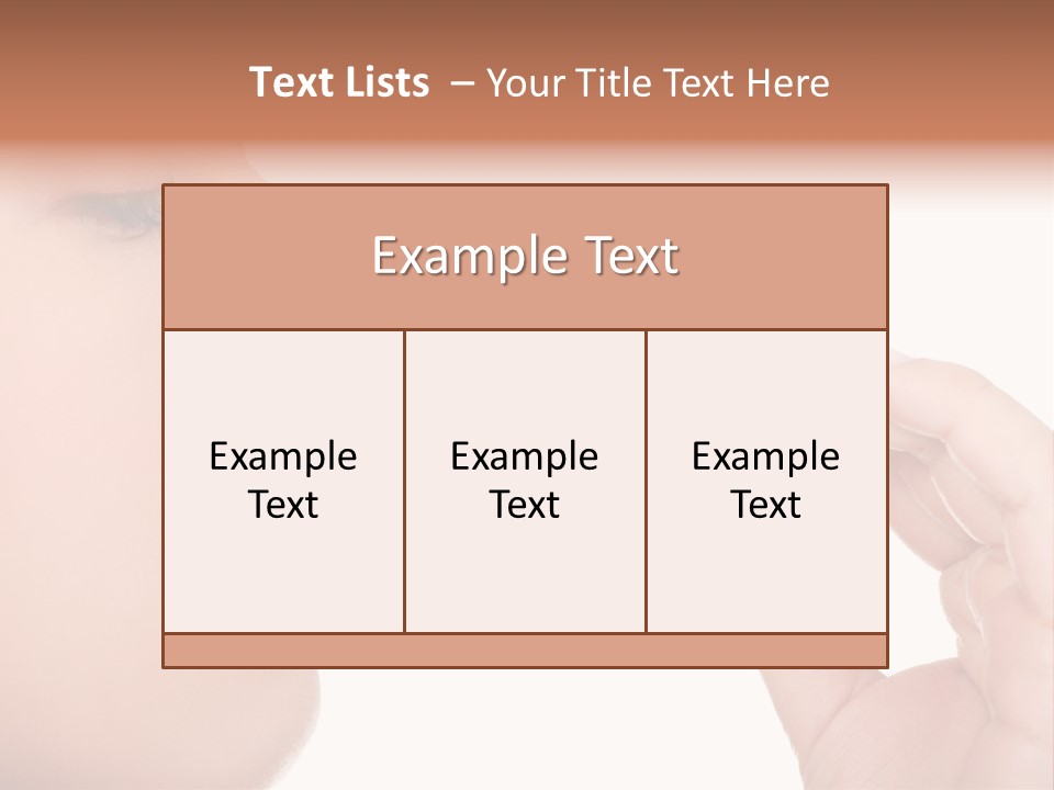 Face Young Supplement PowerPoint Template