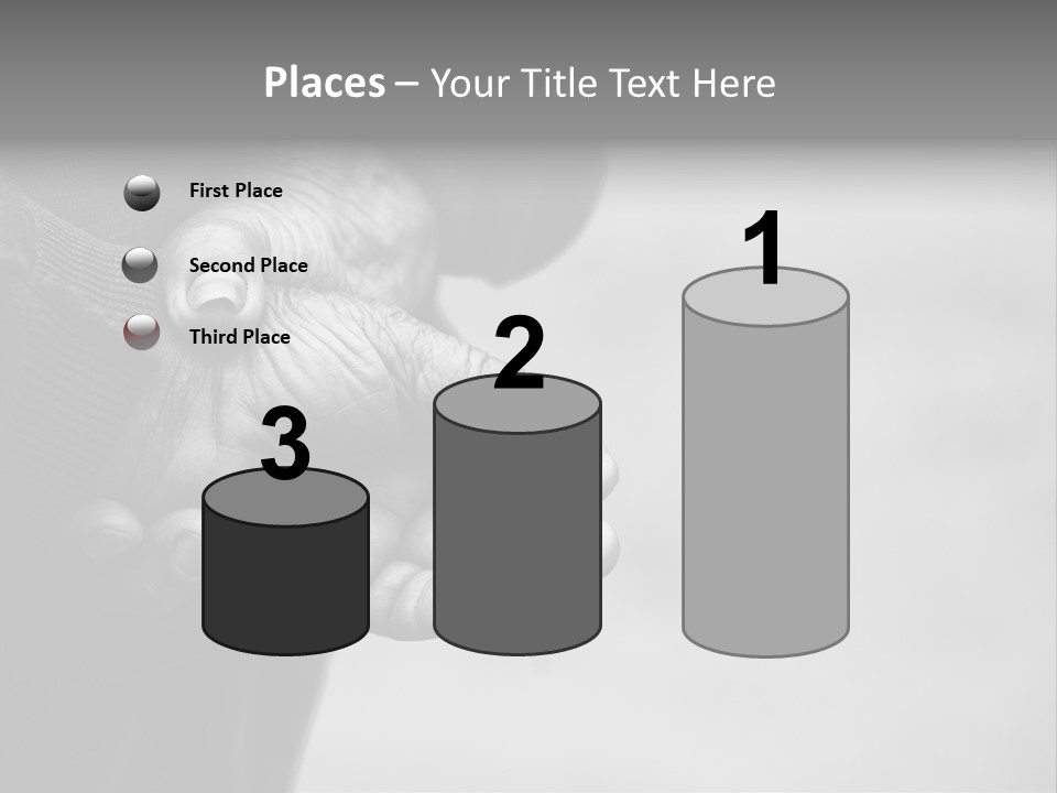 Person Old Grey PowerPoint Template