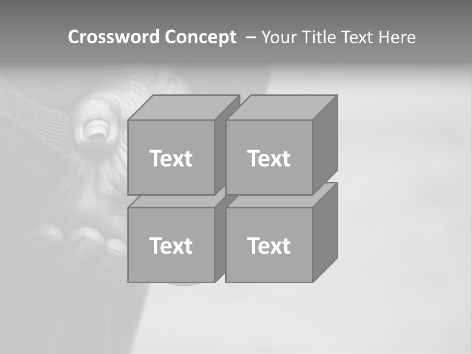 Person Old Grey PowerPoint Template