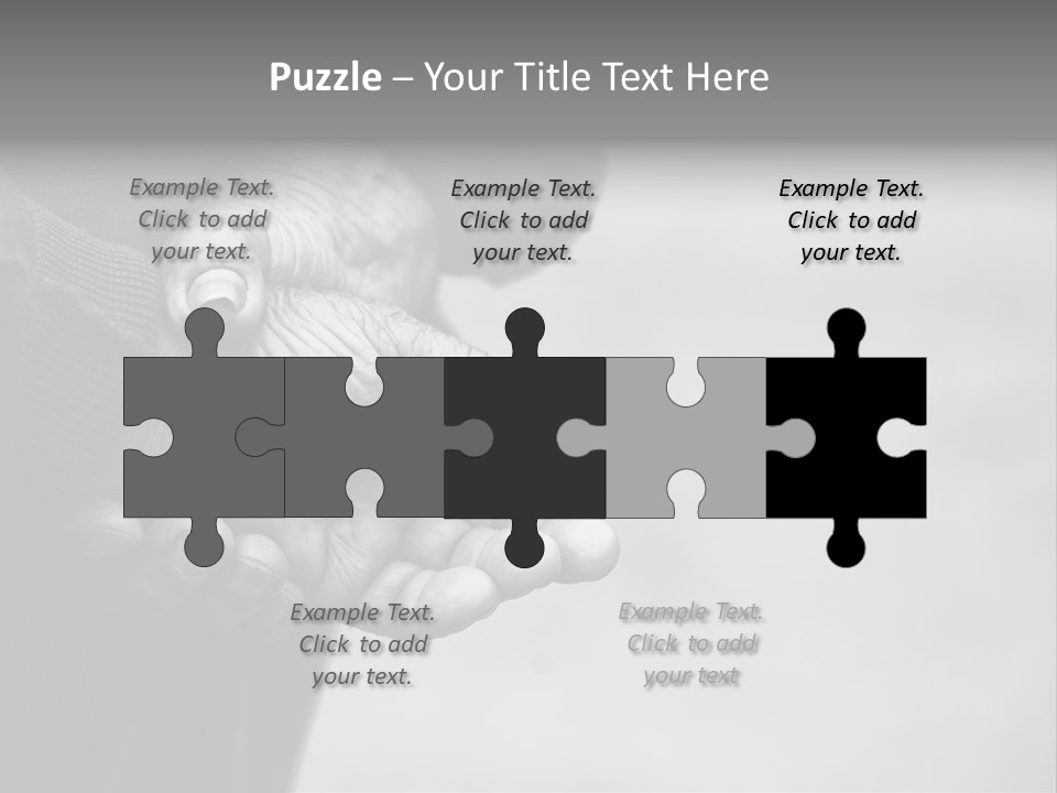 Person Old Grey PowerPoint Template