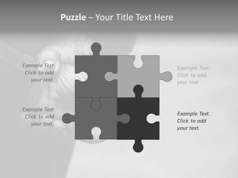 Person Old Grey PowerPoint Template