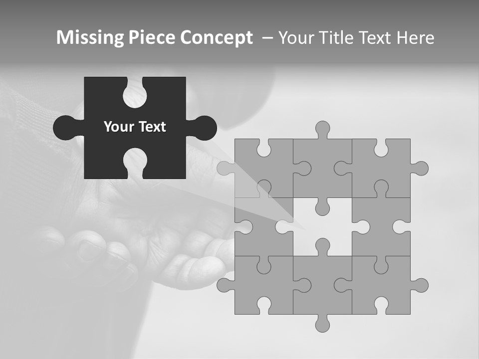 Person Old Grey PowerPoint Template