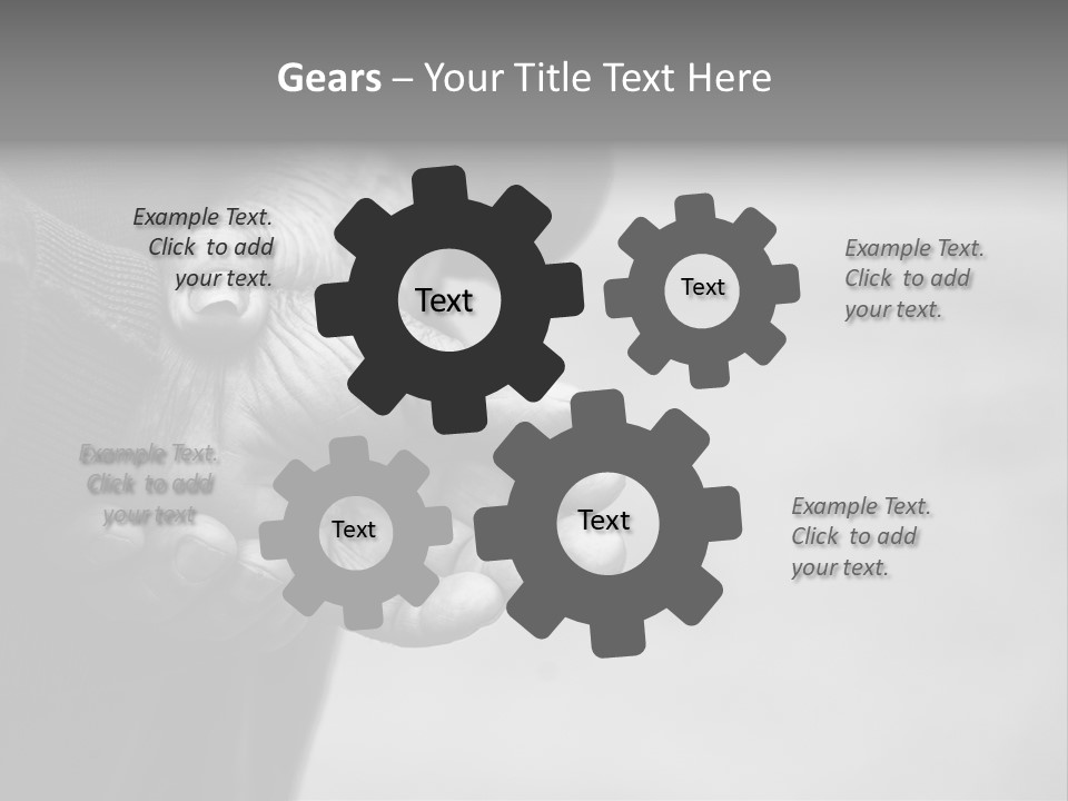 Person Old Grey PowerPoint Template