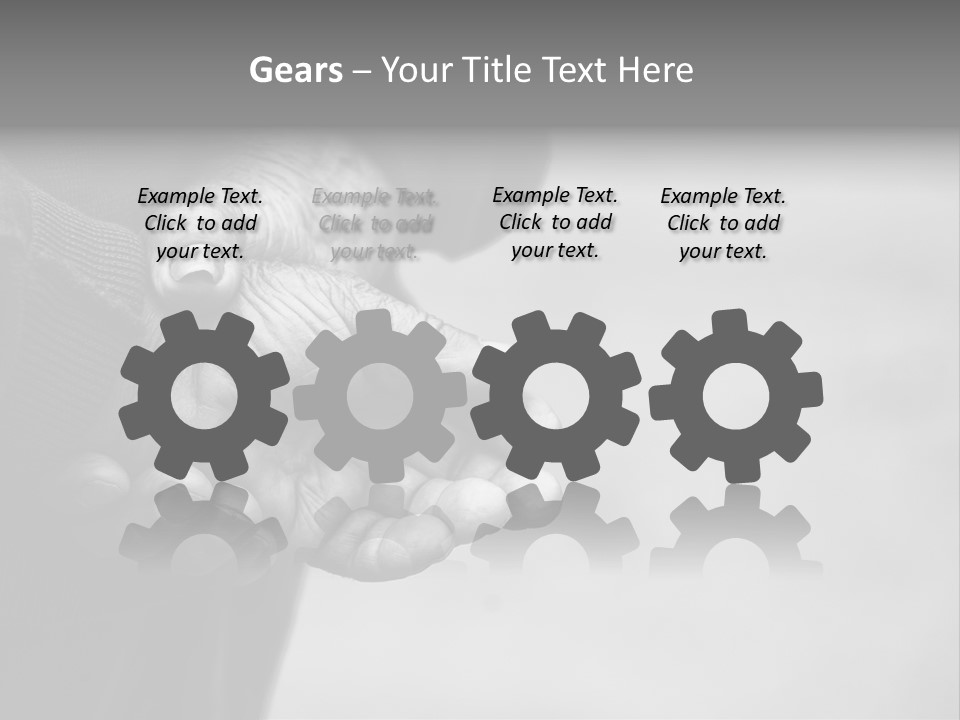 Person Old Grey PowerPoint Template