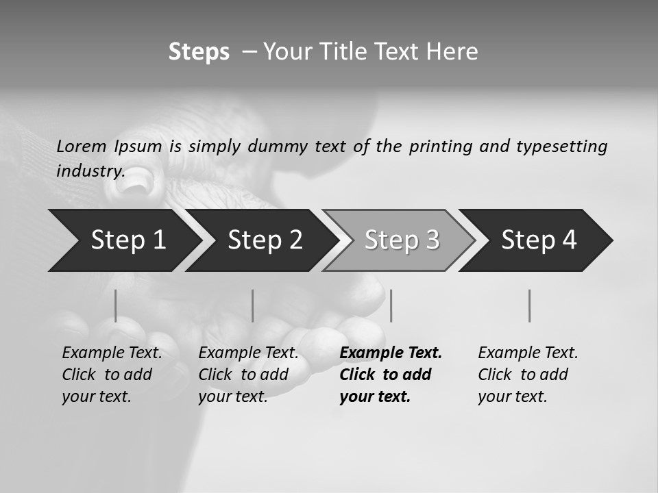 Person Old Grey PowerPoint Template