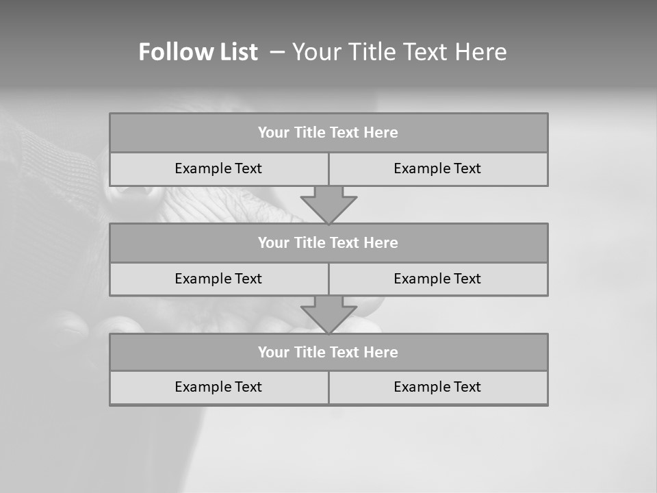 Person Old Grey PowerPoint Template