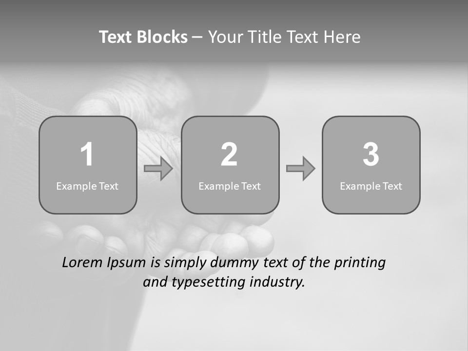 Person Old Grey PowerPoint Template